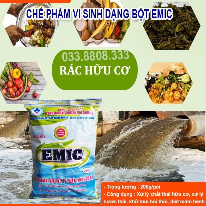 CHẾ PHẨM VI SINH EMIC Ủ PHÂN VÀ XỬ LÝ CHẤT THẢI HỮU CƠ