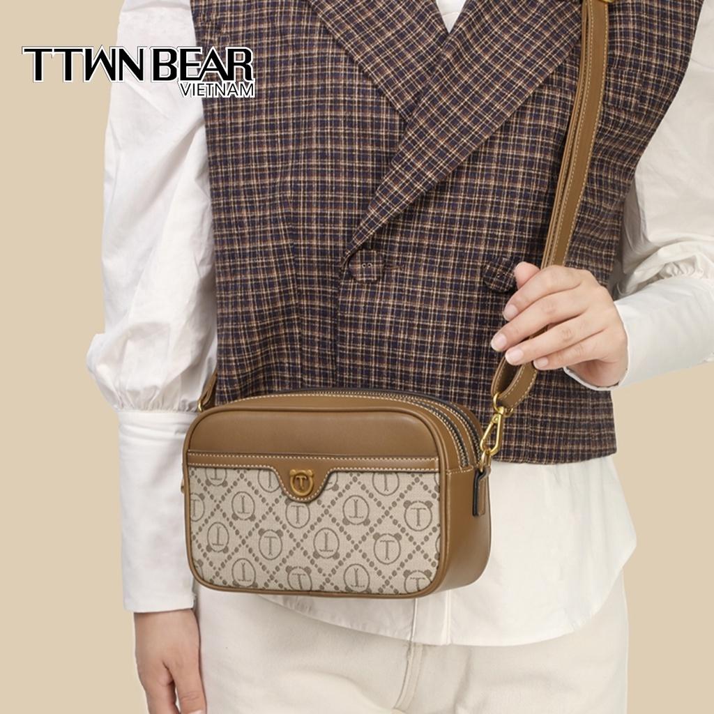 Túi xách nữ cầm tay, đeo chéo, da cao cấp thời trang TTWN BEAR TN2150