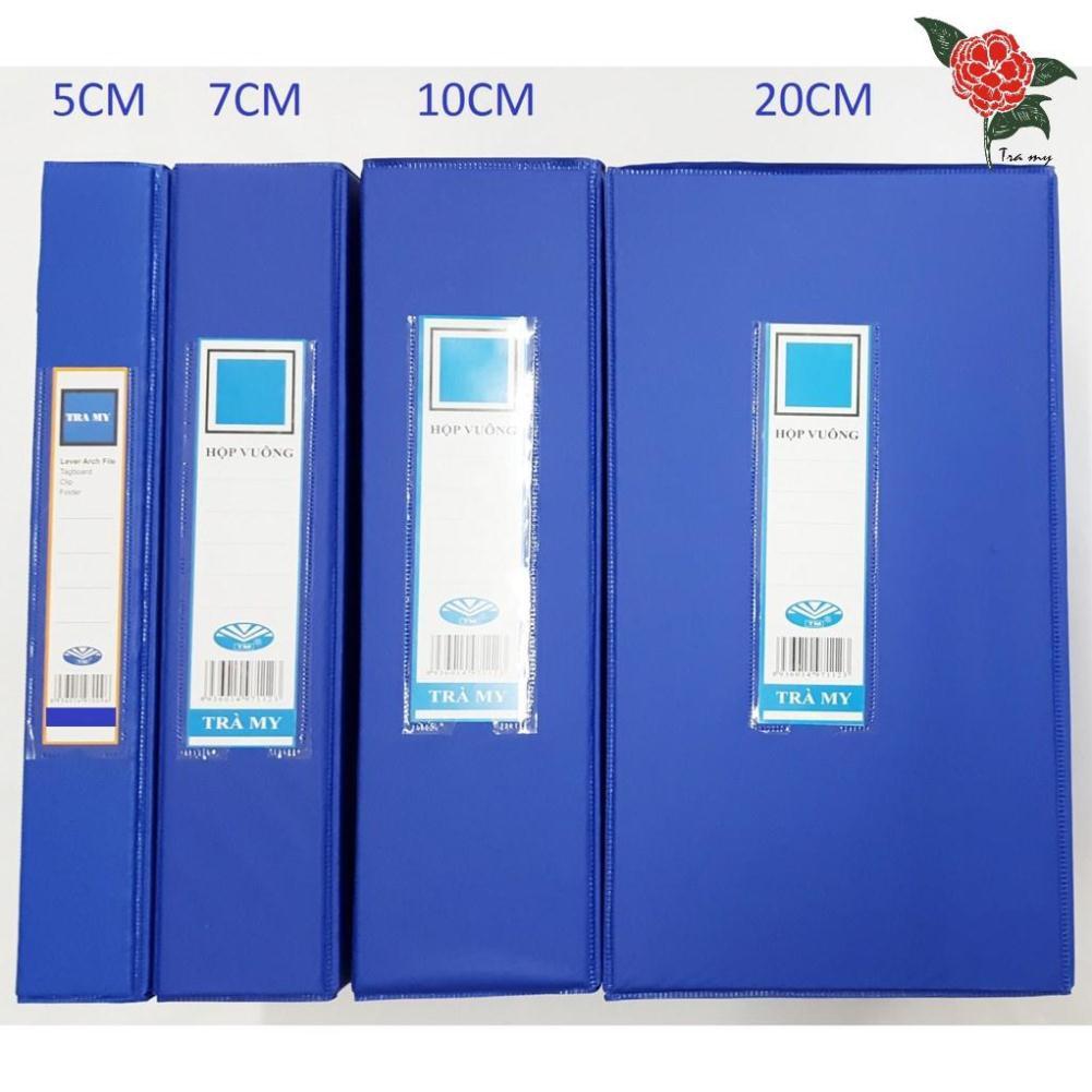 Cặp hộp vuông - 10cm - Nhựa PVC vân Cát Mã SP: 8101