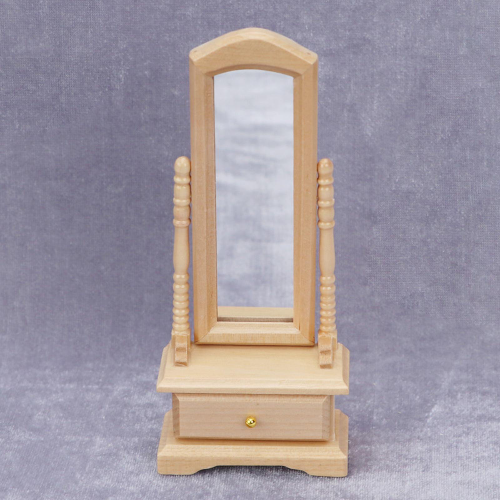 1:12 Dollhouse Miniature  Mirror Bedroom Furniture Toys for Girls