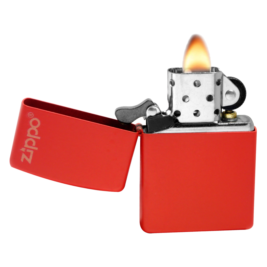 Bật Lửa Zippo Logo Đỏ