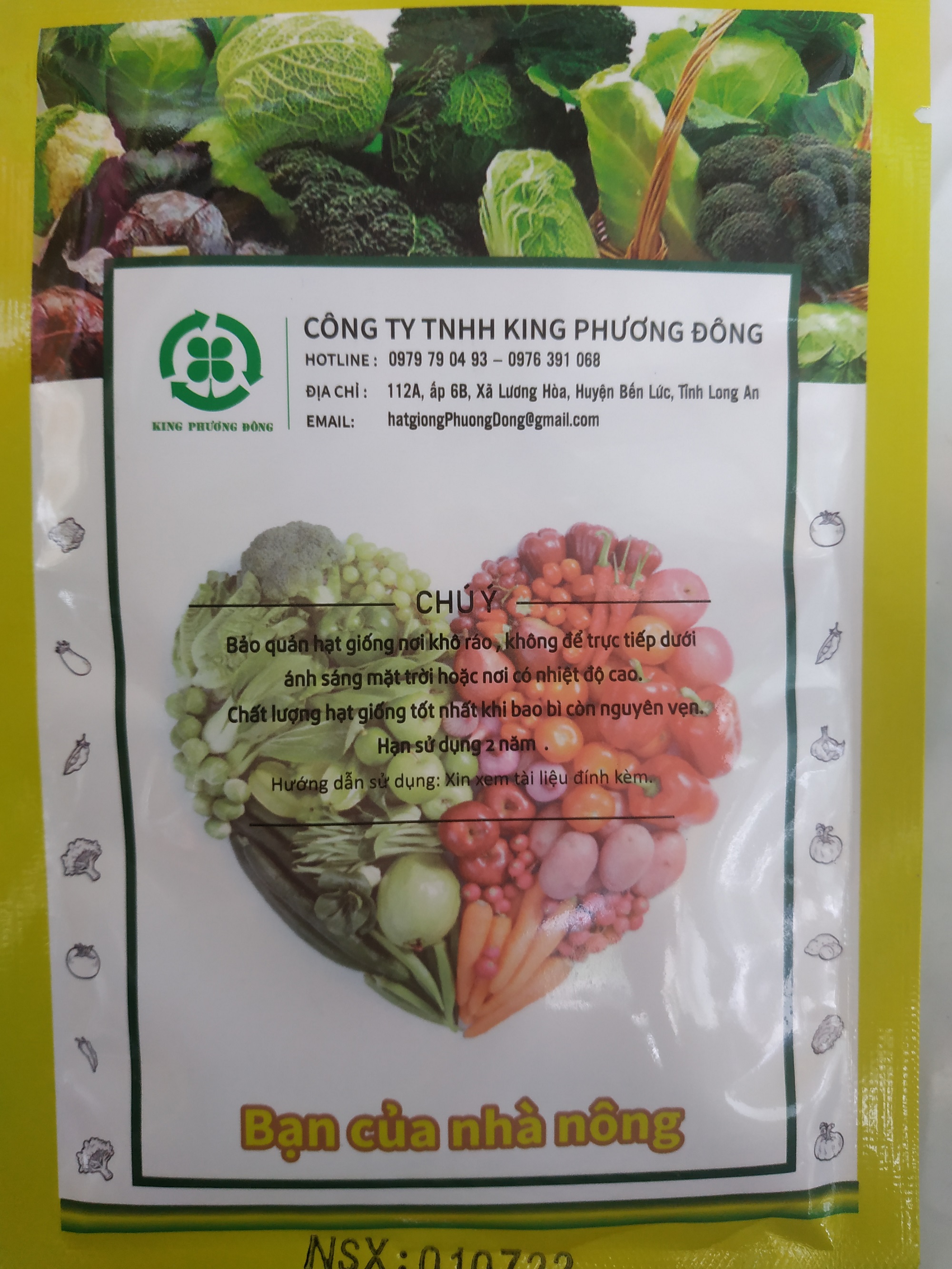 Combo 5 gói Hạt giống CẢI NGỒNG - gói 20 gram