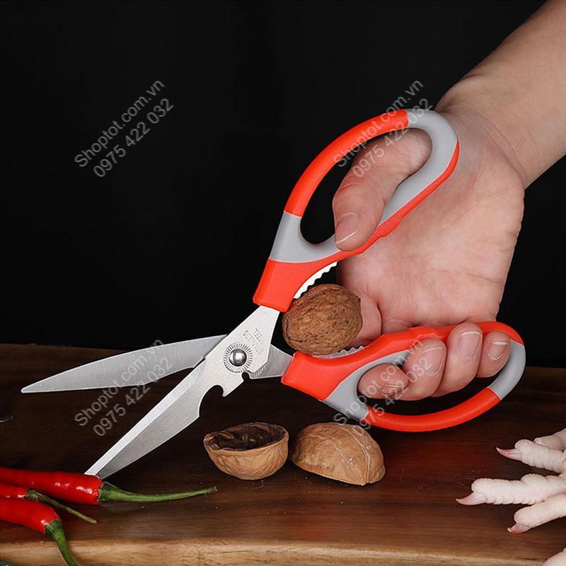 KÉO CẮT ĐA NĂNG NHÀ BẾP 4 TRONG 1 BẰNG THÉP KHÔNG GỈ YJ024