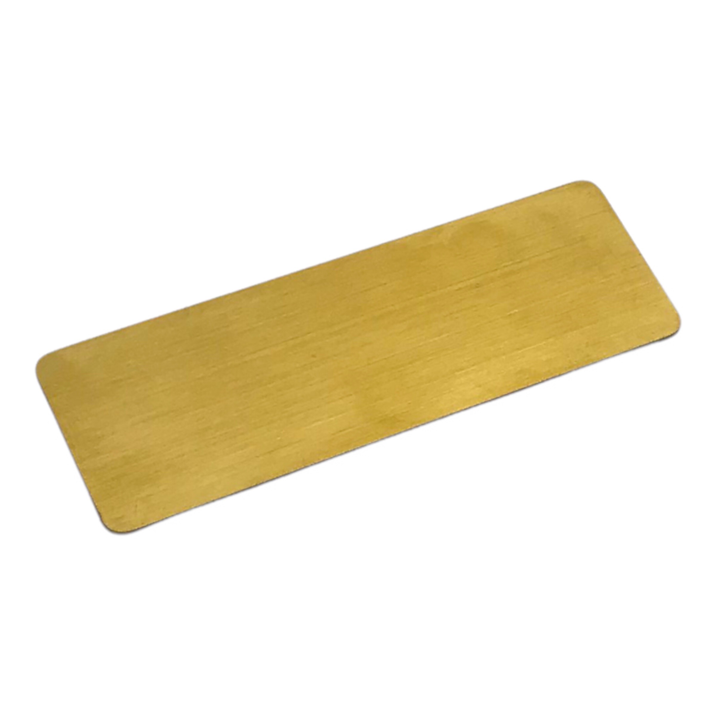 Phôi thẻ tên inox Enter BT049 60x20mm vàng xước N010 - Bịch