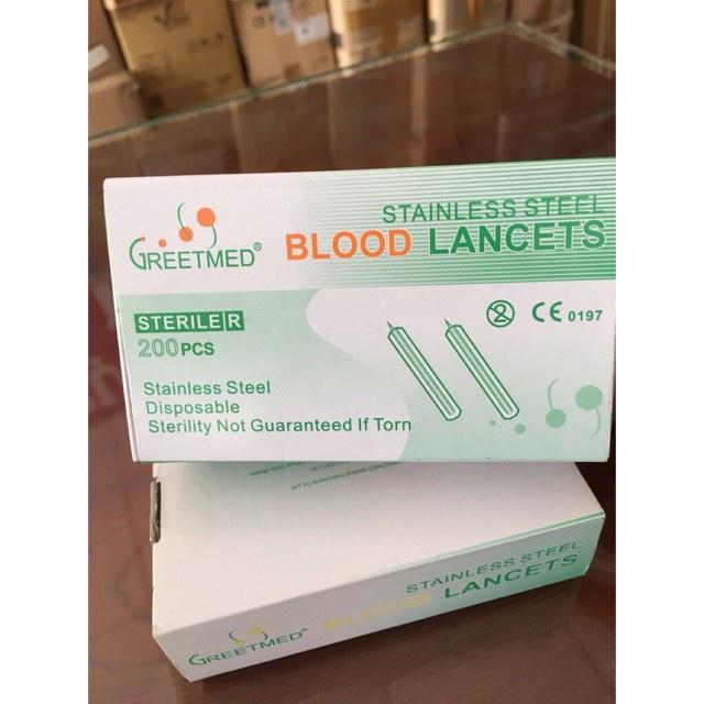 5 cây kim Blood Lancets vô trùng nặn mụn, lấy máu cao cấp