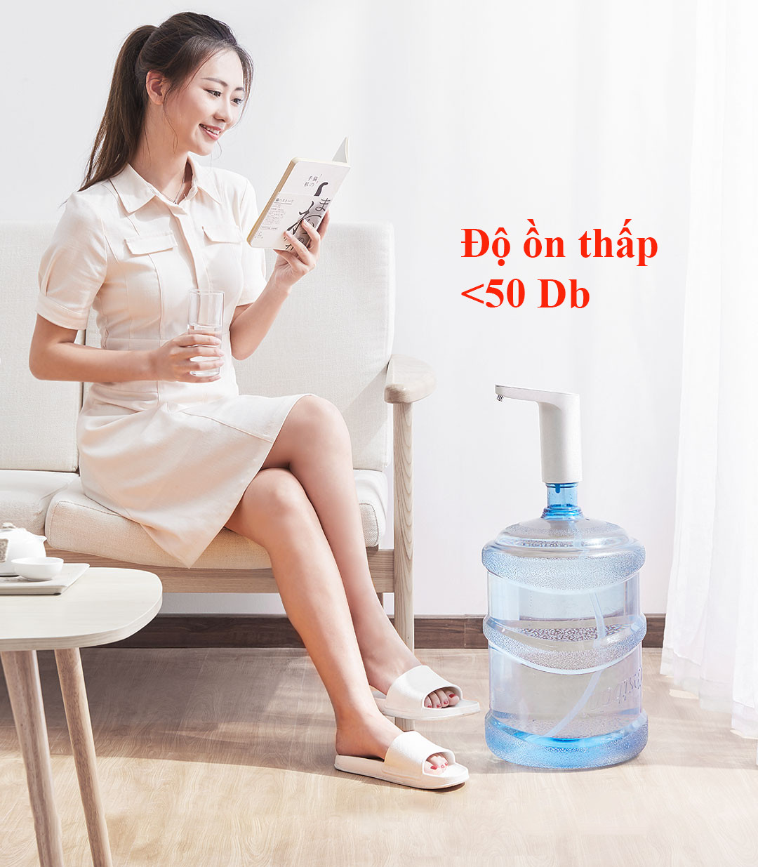 Máy phun nước tự động hiển thị độ tinh khiết nguồn nước cảm ứng chạm thông minh Hàng CHính Hãng