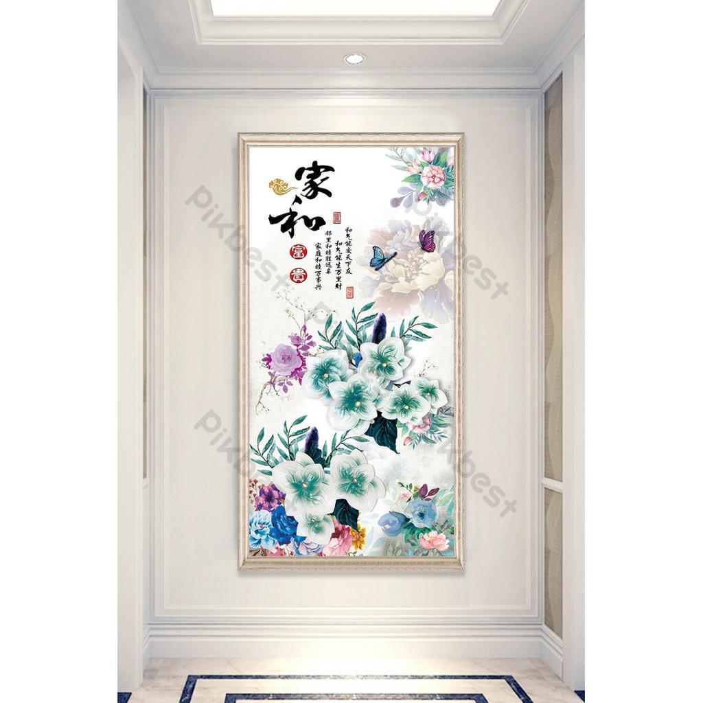 Tranh dán tường Tranh 3D dán tường ALONe Hoa Ngủ Sắc