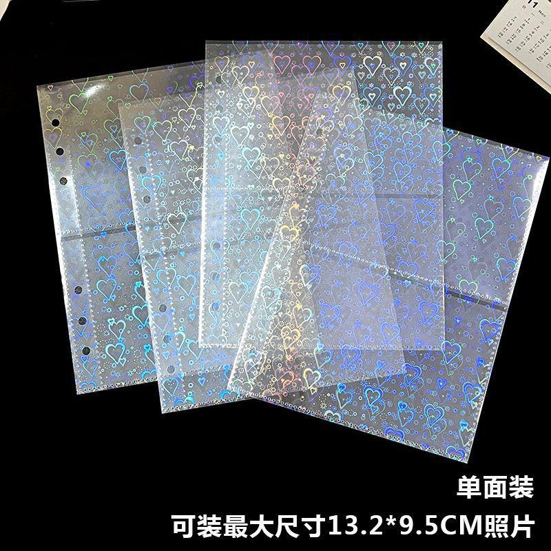 Thuận lợi nhất cuốn sách thẻ trang bên trong trong suốt 6 lỗ A5 sách rời 3 inch Polaroid ảnh sao trang lưu trữ thẻ nhỏ