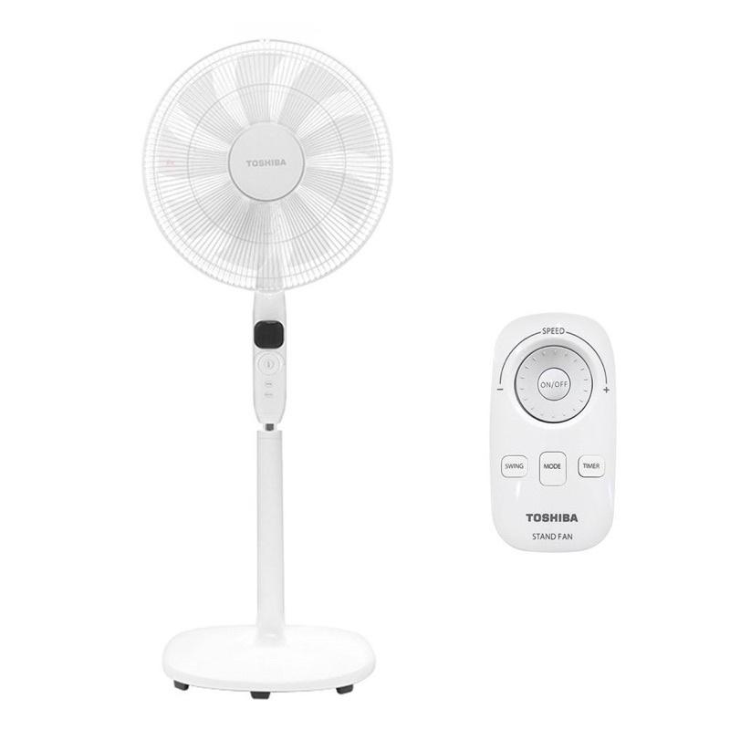 Quạt đứng inverter Toshiba F-LSD10WVN – Màu Trắng – F-LSD10HVN – Trắng Xám – Hàng Chính Hãng – Trắng