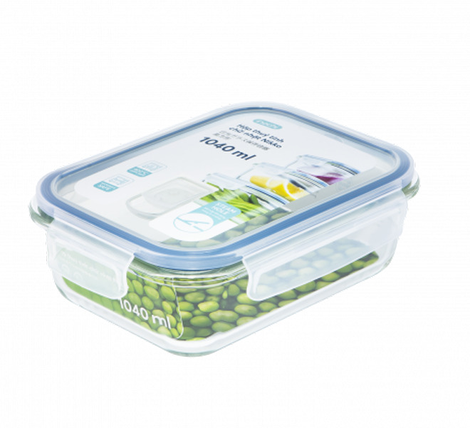 Hộp thủy tinh chữ nhật Nikko 1040 ml