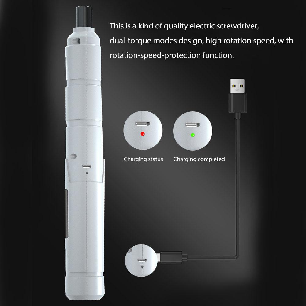 Cordless USB Rechargeable Electric Screwdriver Mini Power Tool Multifunction Screw Driver for Repairing Clock Electronic