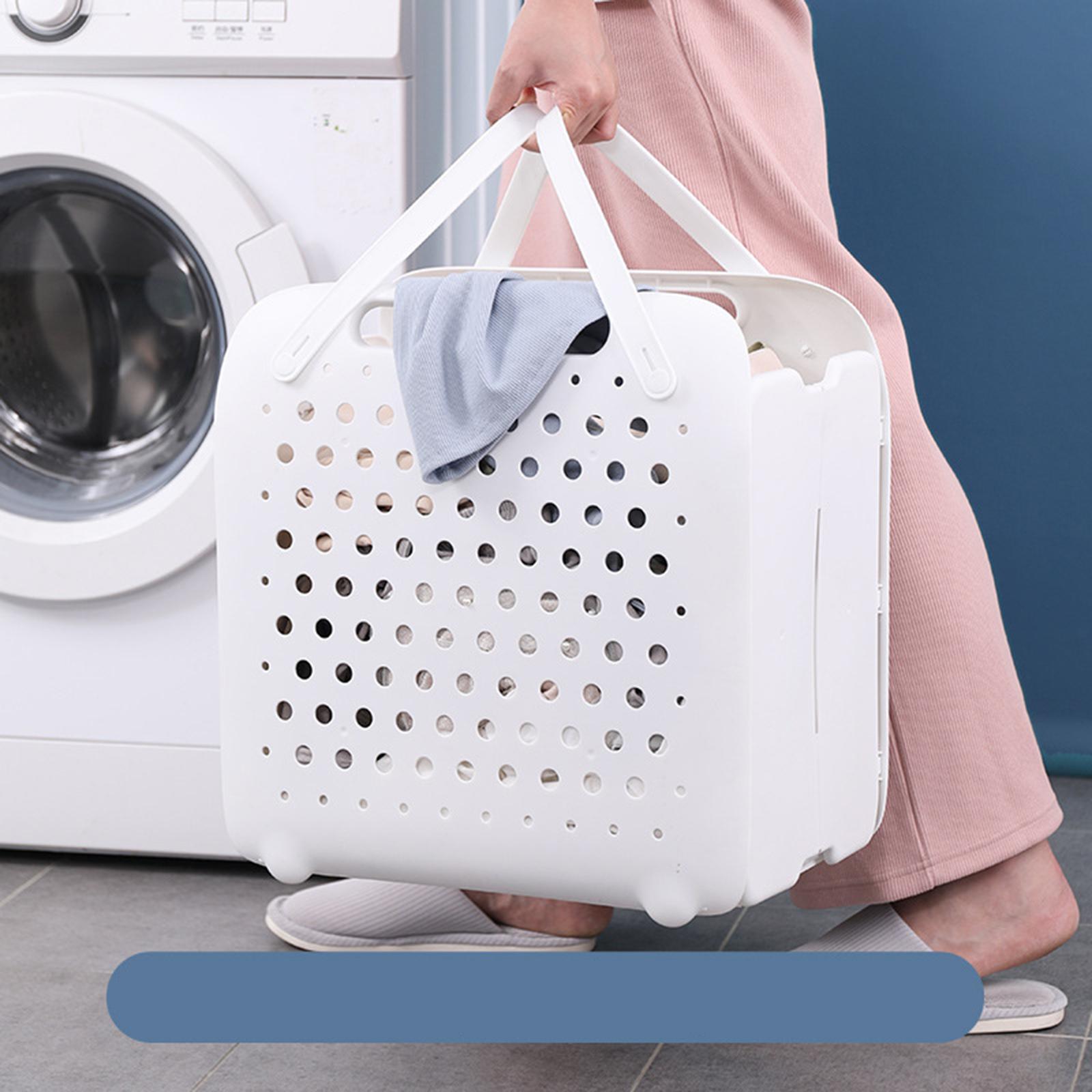 Portable Folding Dirty Clothes Storage Basket,Laundry Basket for Bathroom