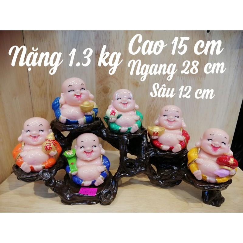 BỘ TƯỢNG DI LẠC 6 ÔNG PHÚC LỘC TÀI CÓ ĐẾ