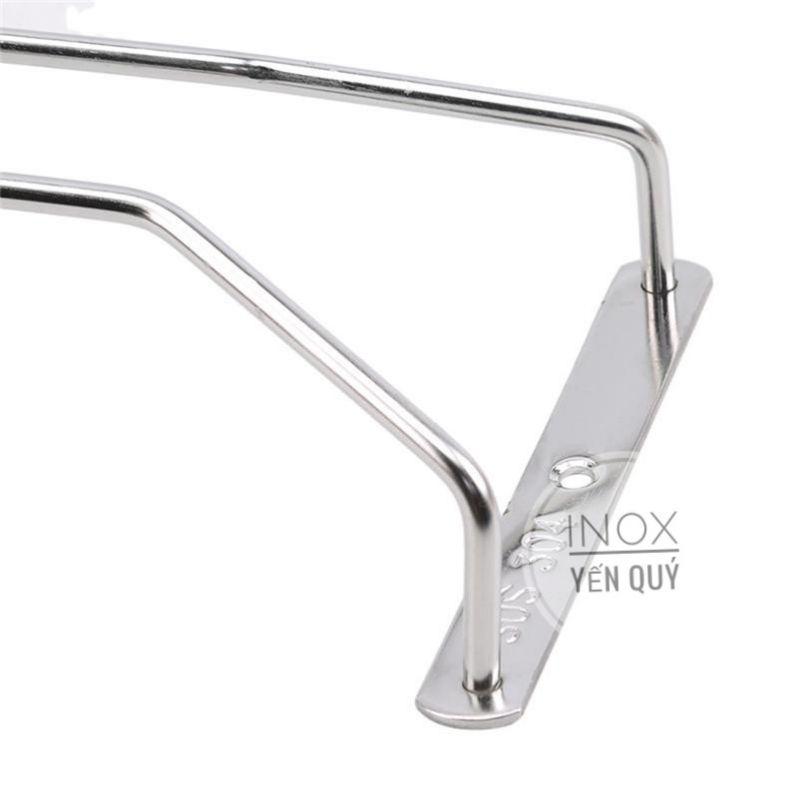 INOX304 GIÁ TREO LY 1 HÀNG /2 HÀNG DÀI 55 CM /45 CM /40 CM /35 CM / 30 CM / 27 CM