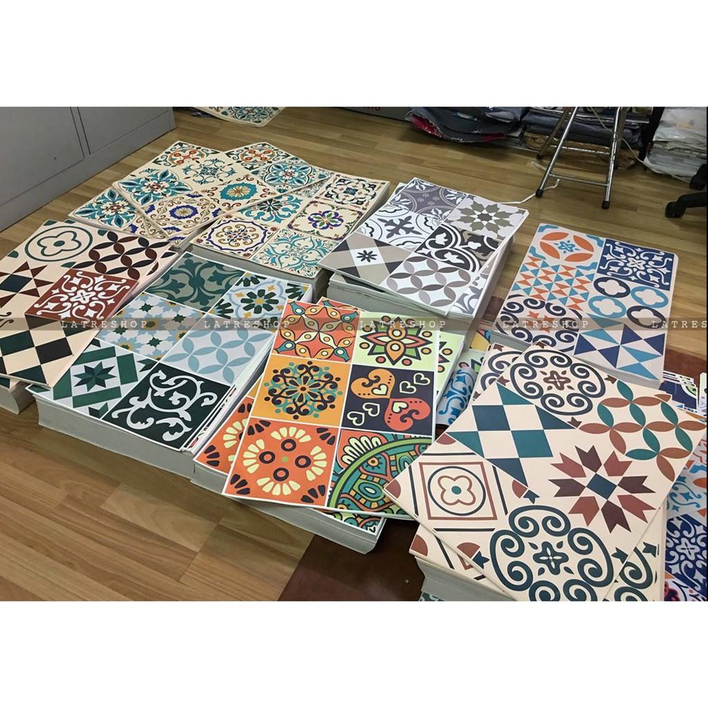 Decal chống nước dán nhà vệ sinh dán tường bếp dễ lau chùi chịu nhiệt Loại 1 - Mẫu 26 - Khổ 40x60cm 0026
