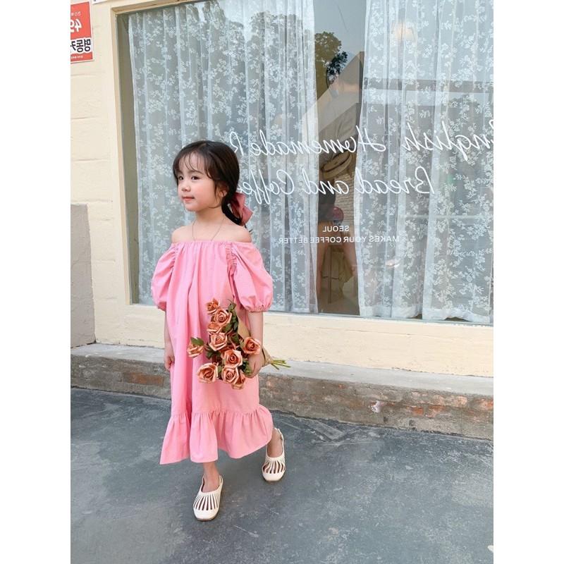 VÁY XOÈ BÉ GÁI CHUN CỔ ĐUÔI CÁ