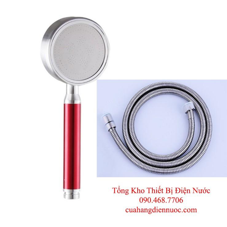 Bộ vòi hoa sen tăng áp đỏ phong cách VHS 07