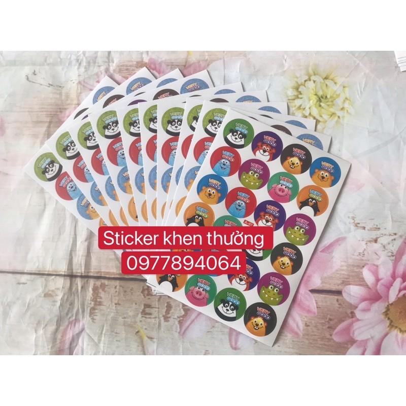 Set 10 tờ -240 stickers khen thưởng cực đẹpquà tặng học sinh hấp dẫn️