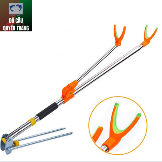 Chống cần câu đơn dài 2m1 chất liệu inox