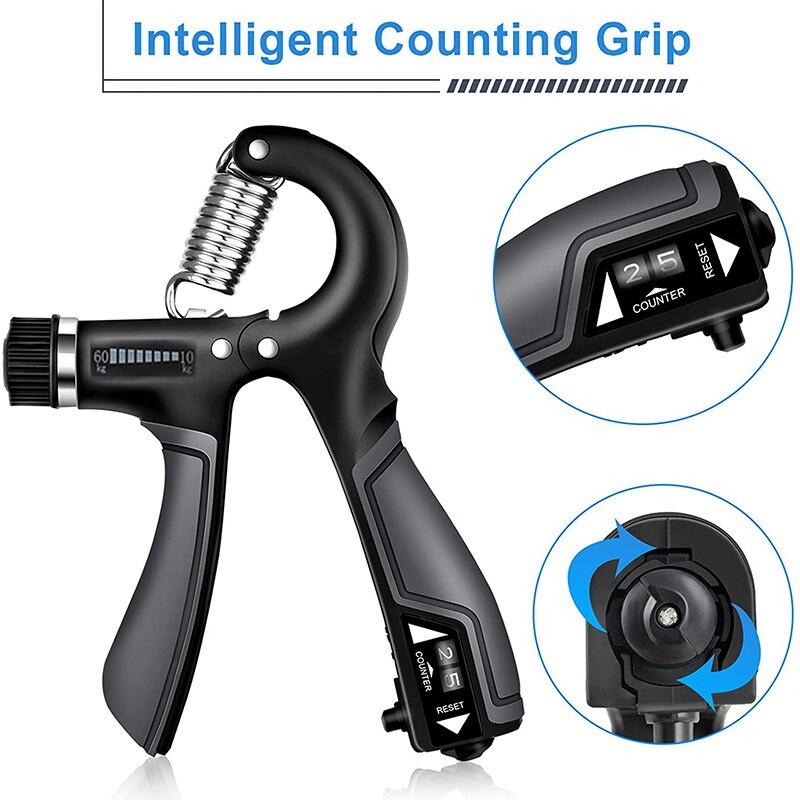 Adjustable Fitness R Type Gripper Training Hand Muscle Strength Booster Wrist Rehabilitation Training Device Fitness Equipment
