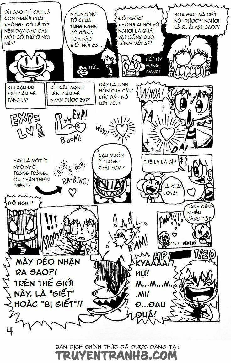 undertale - câu chuyện dưới lòng đất chapter 1 5