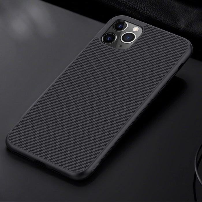 Ốp lưng  dành cho iPhone 11 Pro Max vân carbon chính hãng Nillkin Synthetic Fiber