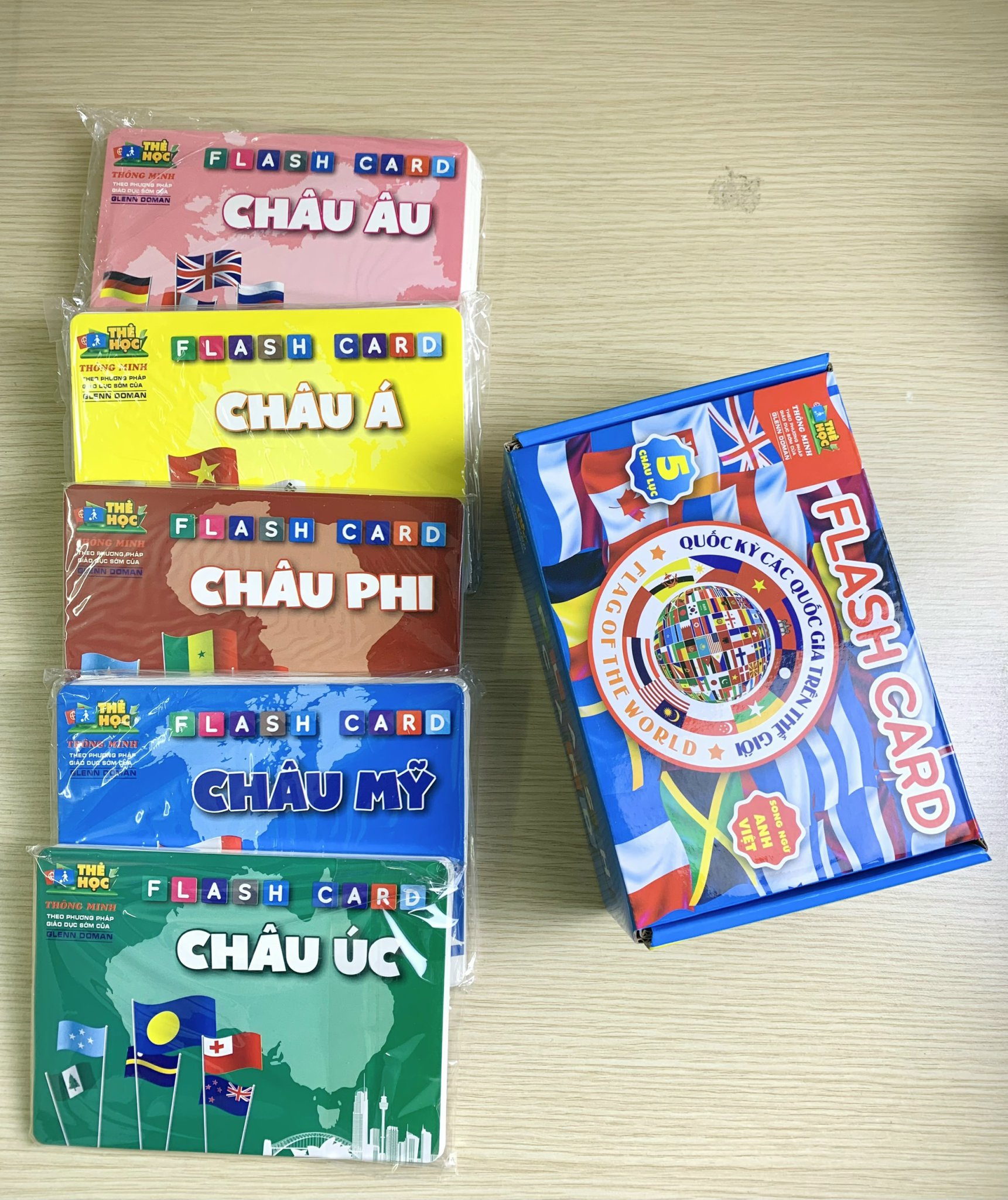 Bộ 175 Thẻ Flash Cards Quốc Kỳ/ Cờ Các Quốc Gia Trên Thế Giới