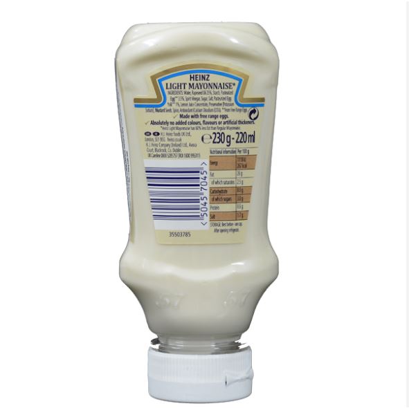 Sốt Mayonnaise Light 220ml ( Ít Béo )