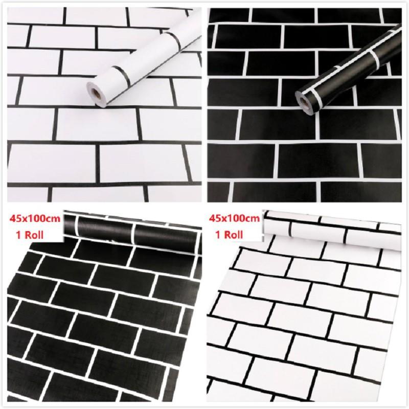 Giấy Dán Tường Giả Gạch 3d 45x100cm