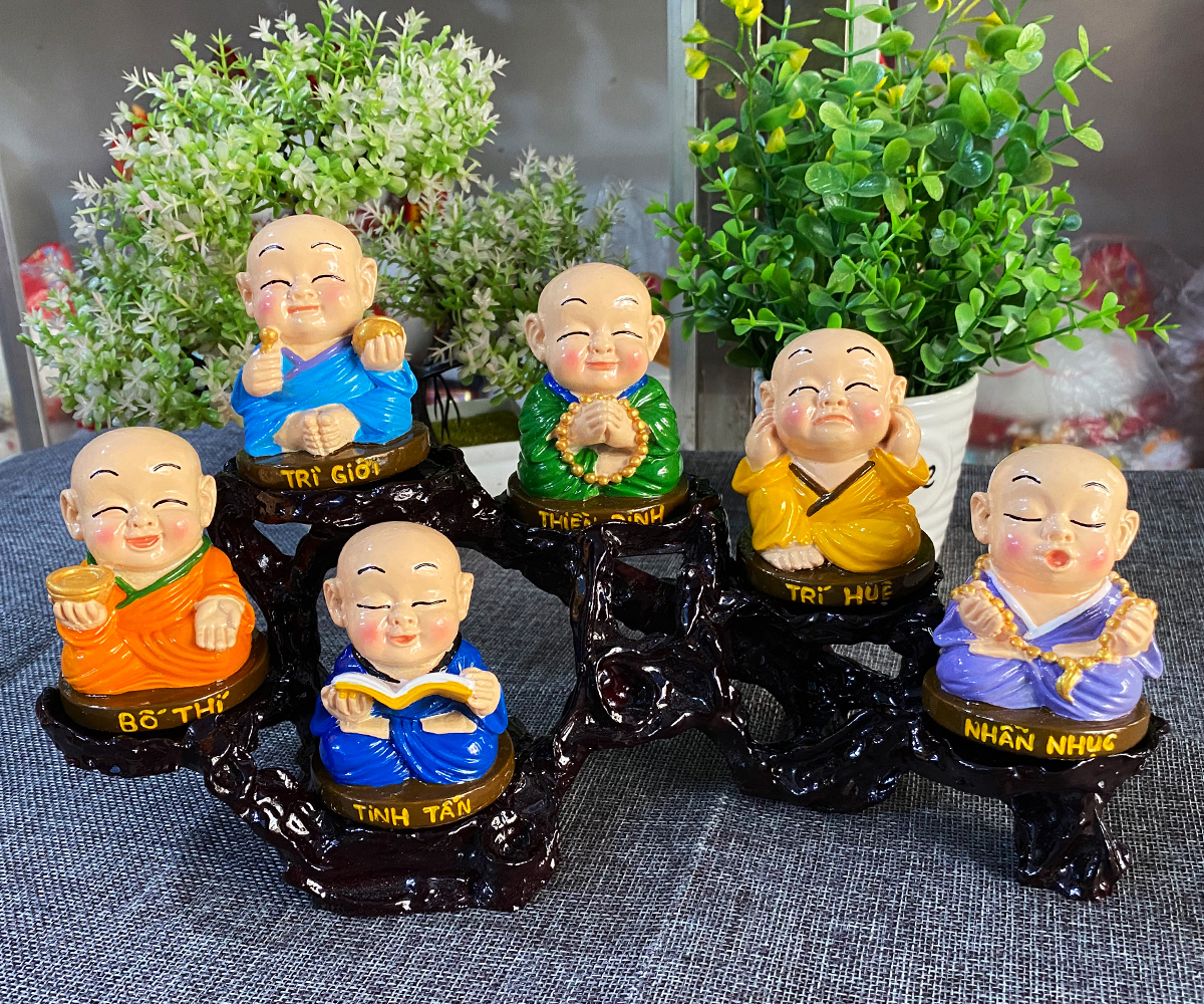 Tượng chú tiểu Lục Độ 7cm hàng Việt Nam