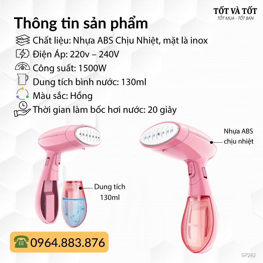 Bàn là hơi nước cầm tay mini