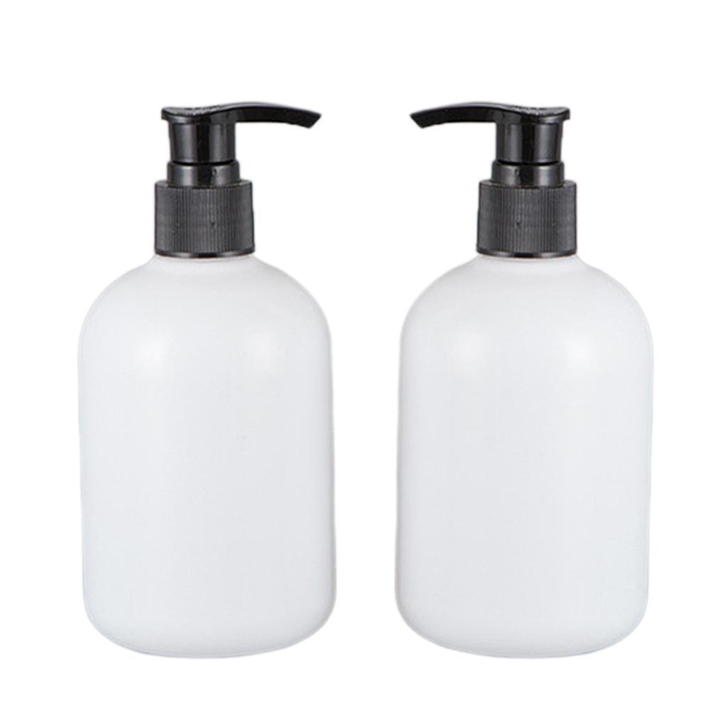 10pcs 350ml Empty Shampoo Conditioner Pump Bottle Dispenser Container