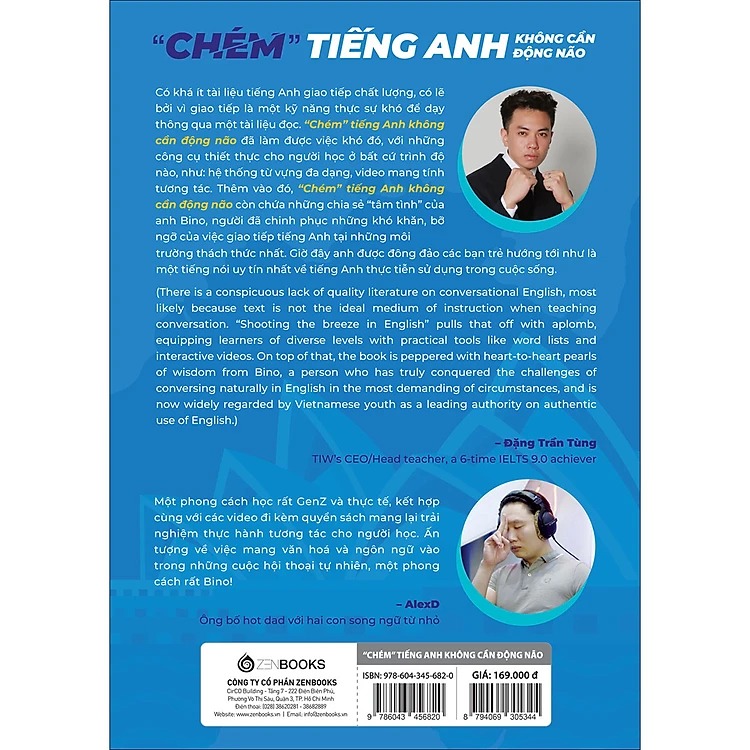 Chém Tiếng Anh Không Cần Động Não - Tác giả Vũ Vi Bình (Bino Chém tiếng anh) - Phiên bản đặc biệt