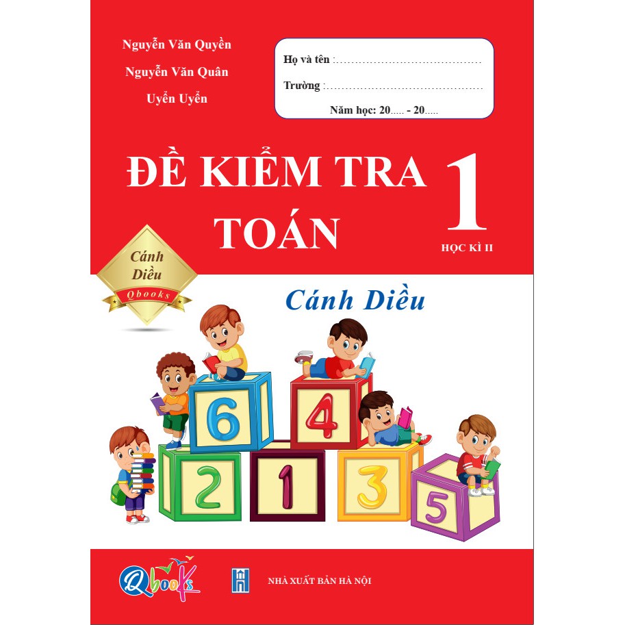 Sách Combo Đề Kiểm Tra Toán và Tiếng Việt 1 Cánh Diều Học Kì 2
