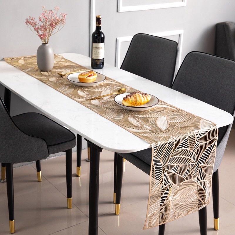 Tấm trải bàn ăn cao cấp Table runner,Khăn trải bàn ăn chống thấm cách nhiệ