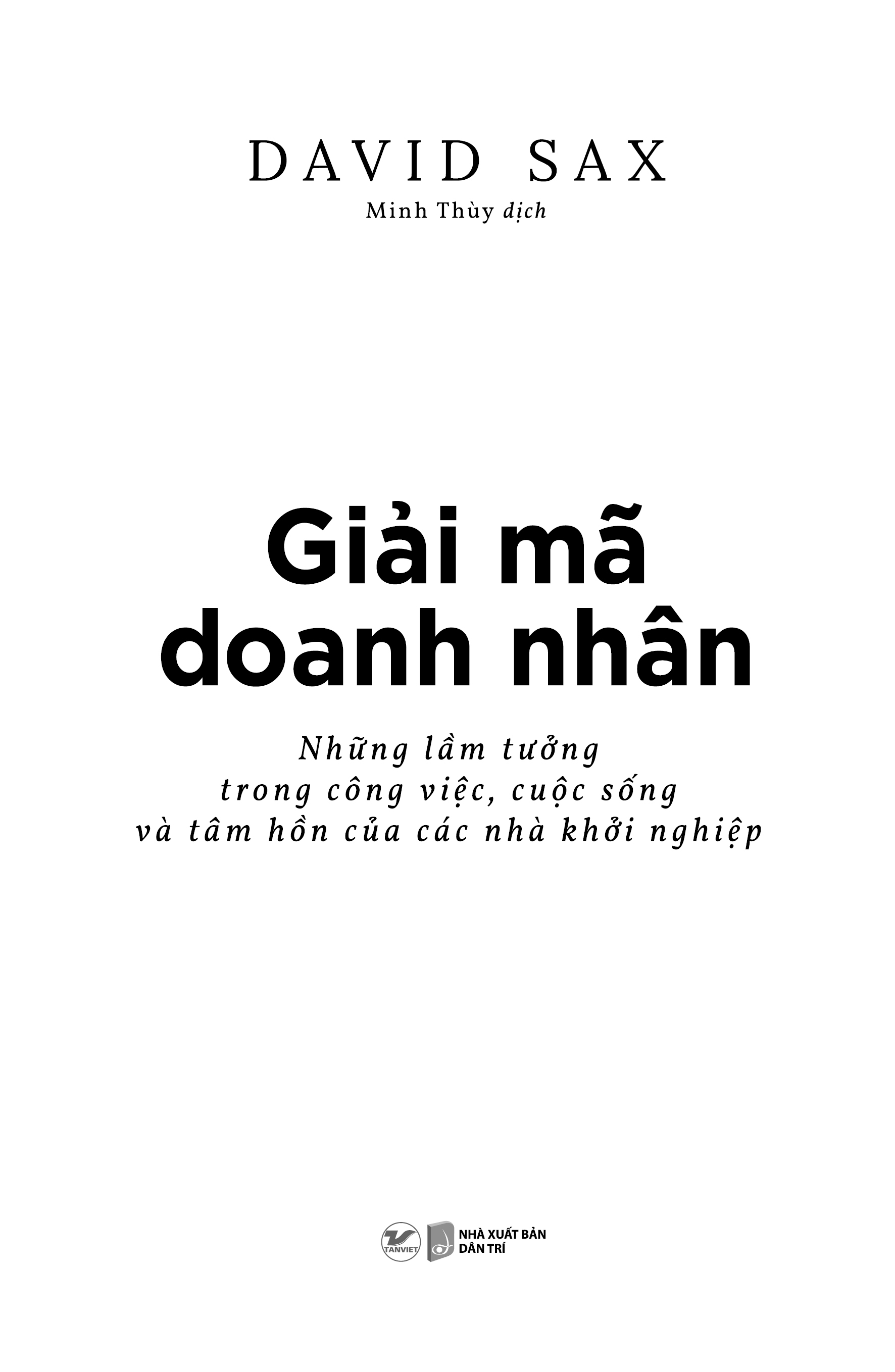 Sách: Giải Mã Doanh Nhân