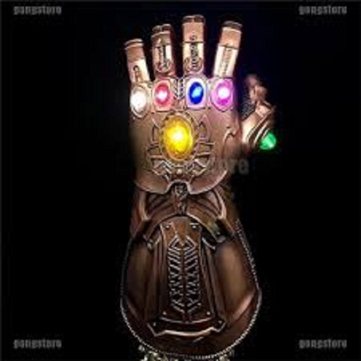 Đồ chơi găng tay thanos loại mềm cao cấp có đèn và nhạc