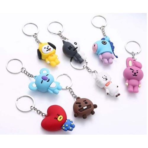 Móc Khóa Nhựa Hình Nhân Vật BTS BT21 - Ngựa Mang