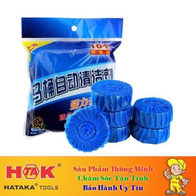 Bộ 10 Viên Khử Mùi Tẩy Bồn Cầu Thế Hệ Mới 2X - Viên Thả Toilet Diệt Khuẩn, Tẩy Sạch Vệ Sinh Vết Bám Bẩn