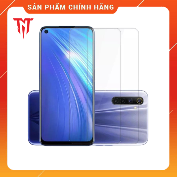 Bộ 2 Kính cường lực full keo dùng cho điện thoại Realme 6 và Realme 6i - hàng chính hãng