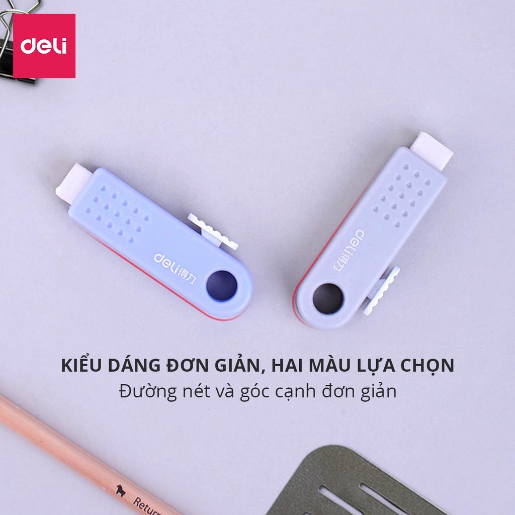 Gôm Tẩy Dạng Kéo Không Bụi Bẩn Deli - Không Dính Tay Tiện Dụng Phù Hợp Học Sinh Văn Phòng - Màu Ngẫu Nhiên - 71085