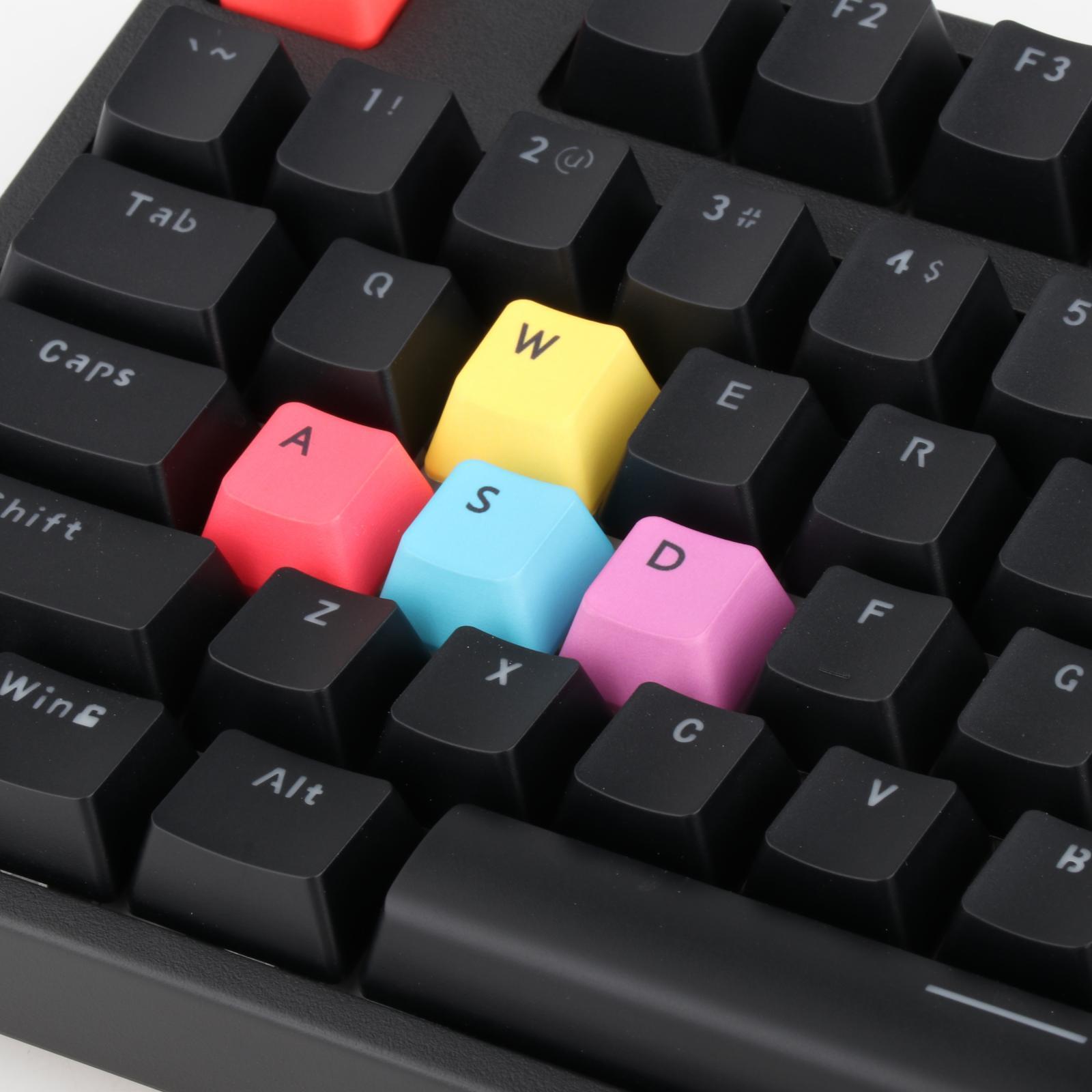 Mechanical Gaming Keyboard RGB LED Rainbow Backlit Wired Keyboard with Red Switches for Gaming PC (87 Keys)