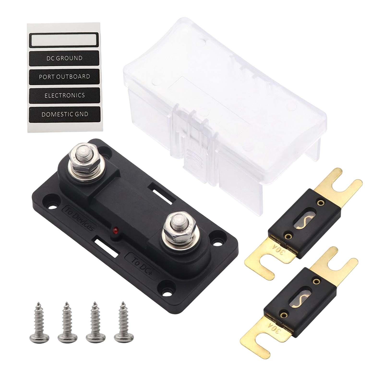 Fuse Block Fuse Holder 12v 24v car Accessories 30A
