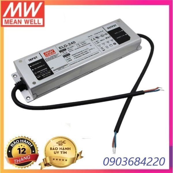 Nguồn LED 24V 10A ELG-240-24 Meanwell Hàng chính hãng
