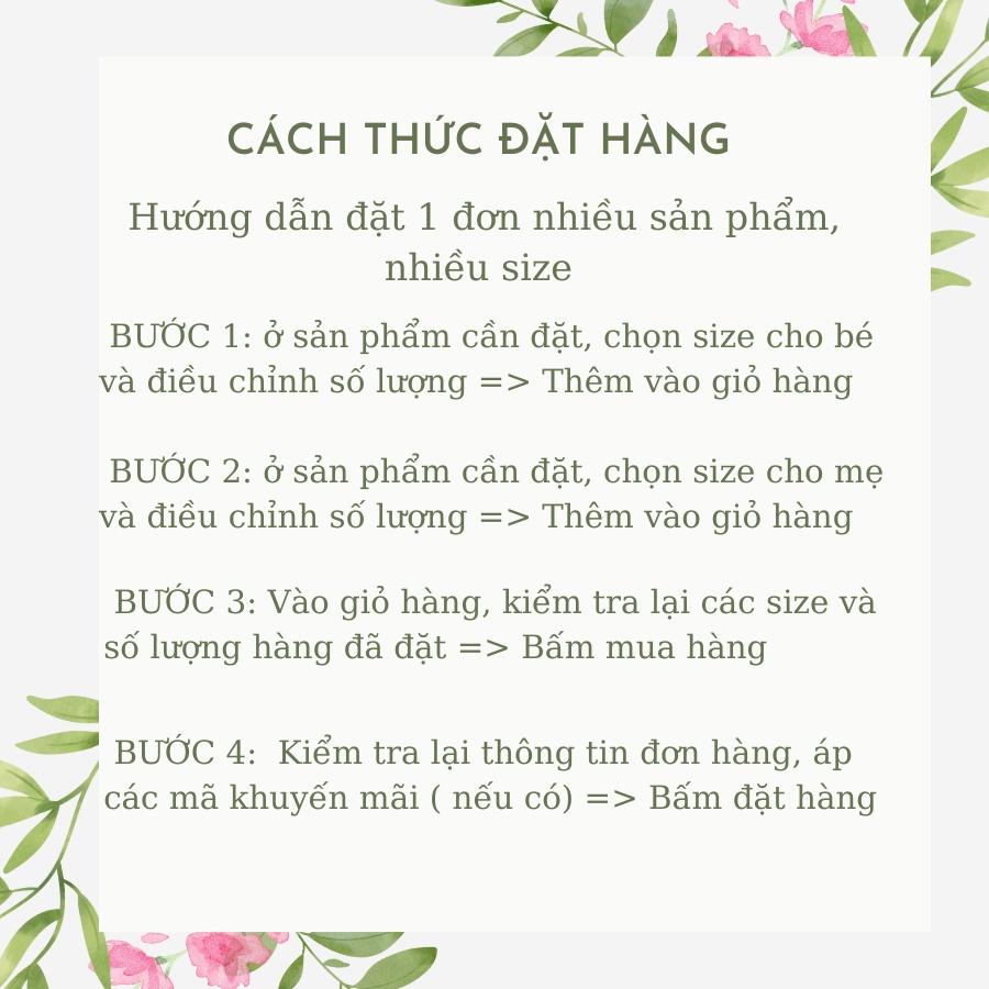 Váy đôi mẹ và bé gái - sét váy mẹ và bé đi biển dạo phố chất liệu mịn mát cho hai mẹ con