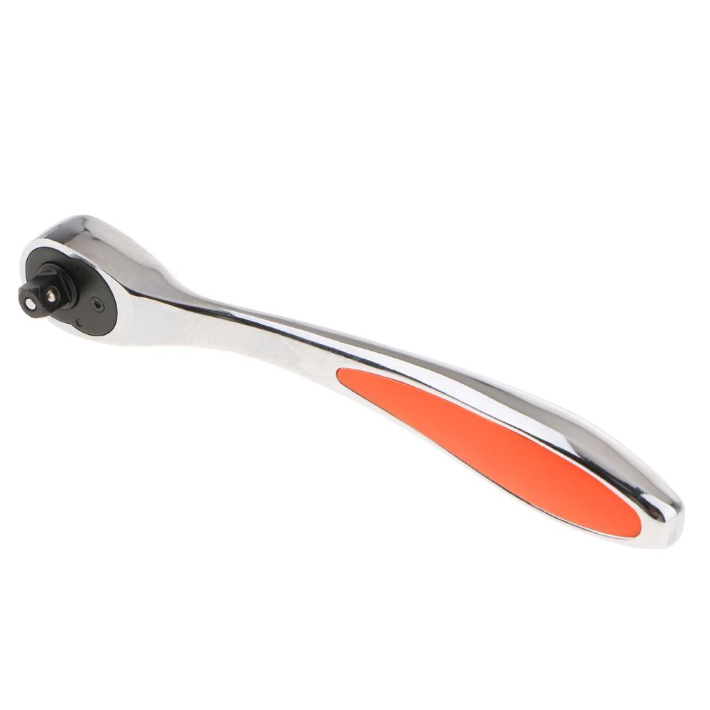 Mirror Steel Fast Ratchet Wrench Spanner Hand Repair Tool 10mm
