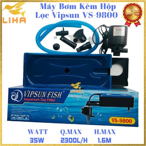 Máy Bơm Kèm Hộp Lọc Vipsun VS-9800 - Máy Lọc Nước Cho Hồ Cá