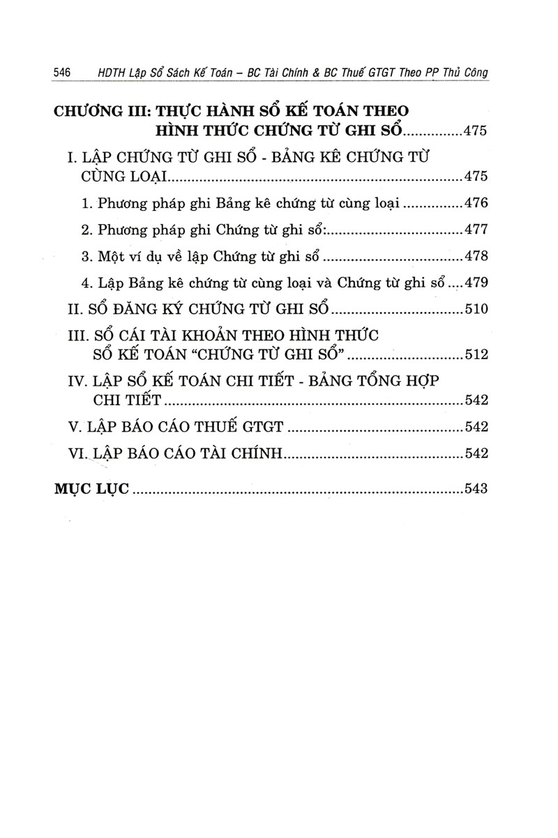 Hướng Dẫn Thực Hành - Lập Sổ Sách Kế Toán, Báo Cáo Tài Chính, Báo Cáo Thuế GTGT Theo Phương Pháp Thủ Công _KT