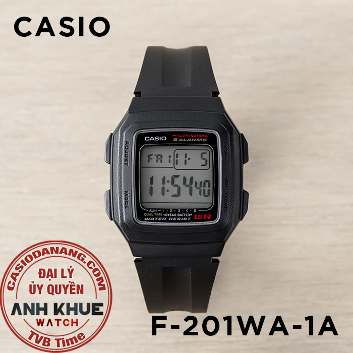 Đồng hồ nam dây nhựa Casio Standard chính hãng F-201 Series