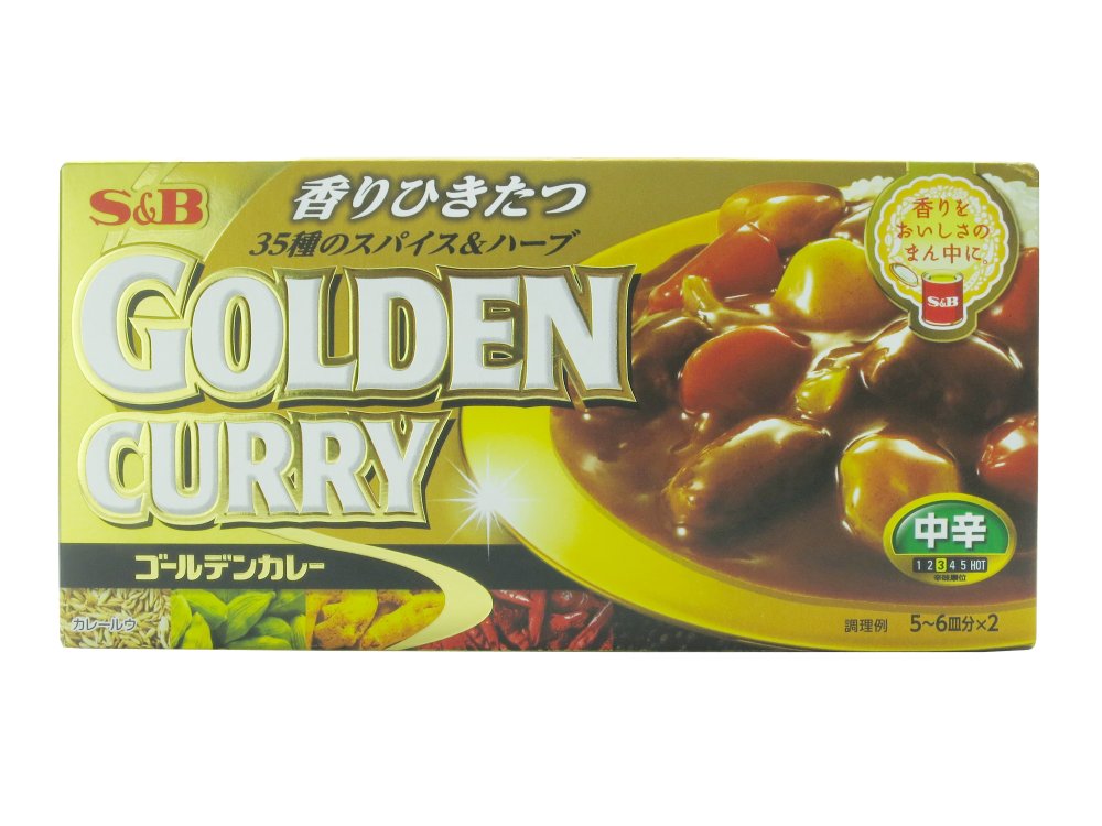 Viên cà ri Golden Curry vị cay vừa 198g (8 viên)